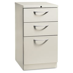 HON COMPANY Flagship Mobile Box/box/file Pedestal  Arch Pull  19-7/8d  Light Gray; UNIT OF MEASURE: EA