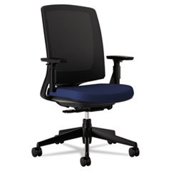 HON COMPANY Lota Series Mesh Mid-Back Work Chair  Navy Fabric  Black Base; UNIT OF MEASURE: EA