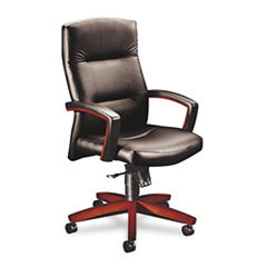 HON COMPANY 5000 Series Park Avenue Executive High-Back Swivel/tilt Chair  Blackl/mahogany; UNIT OF MEASURE: EA