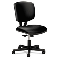HON COMPANY Volt Series Task Chair With Synchro-Tilt  Black Leather; UNIT OF MEASURE: EA