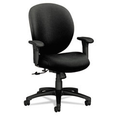 HON COMPANY Unanimous Series Mid-Back Task Chair  Black Fabric; UNIT OF MEASURE: EA