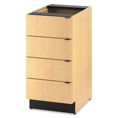 HON COMPANY Hospitality Single Base Cabinet  Four Drawers  18w X 24d X 36h  Natural Maple; UNIT OF MEASURE: EA