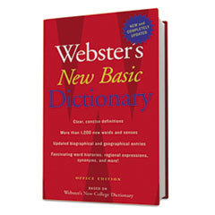 HOUGHTON MIFFLIN COMPANY Webster's New Basic Dictionary  Office Edition  Paperback  896 Pages; UNIT OF MEASURE: EA