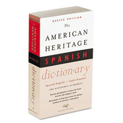 HOUGHTON MIFFLIN COMPANY American Heritage Office Spanish Dictionary  Paperback  640 Pages; UNIT OF MEASURE: EA