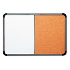 ICEBERG ENTERPRISES Ingenuity Combo Dry Erase/cork Board  Resin Frame  36 X 24  Charcoal Frame; UNIT OF MEASURE: EA