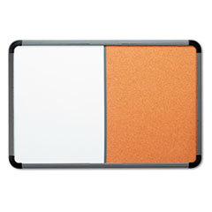 ICEBERG ENTERPRISES Ingenuity Combo Dry Erase/cork Board  Resin Frame  66 X 42  Charcoal Frame; UNIT OF MEASURE: EA