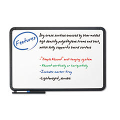 ICEBERG ENTERPRISES Ingenuity Dry Erase Board  Resin Frame With Tray  48 X 36  Black; UNIT OF MEASURE: EA