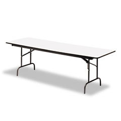 ICEBERG ENTERPRISES Premium Wood Laminate Folding Table  Rectangular  72w X 30d X 29h  Gray/charcoal; UNIT OF MEASURE: EA