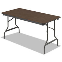 ICEBERG ENTERPRISES Economy Wood Laminate Folding Table  Rectangular  60w X 30d X 29h  Walnut; UNIT OF MEASURE: EA