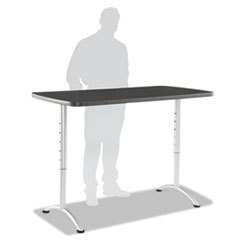 ICEBERG ENTERPRISES Arc Sit-To-Stand Tables  Rectangular Top  30w X 60d X 42h  Graphite/silver; UNIT OF MEASURE: EA