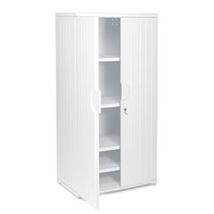 ICEBERG ENTERPRISES Officeworks Resin Storage Cabinet  36w X 22d X 72h  Platinum; UNIT OF MEASURE: EA