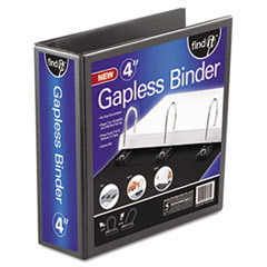 IDEASTREAM CONSUMER PRODUCTS Gapless Loop Ring View Binder  11 X 8-1/2  4in Capacity  Black; UNIT OF MEASURE: EA