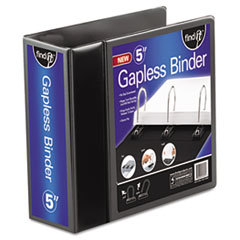 IDEASTREAM CONSUMER PRODUCTS Gapless Loop Ring View Binder  11 X 8-1/2  5in Capacity  Black; UNIT OF MEASURE: EA