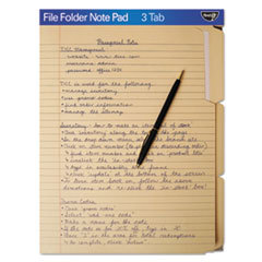 IDEASTREAM CONSUMER PRODUCTS Findit File Folders Notepad  1/3 Cut  11 Pt Stock  Letter  Manila; UNIT OF MEASURE: EA