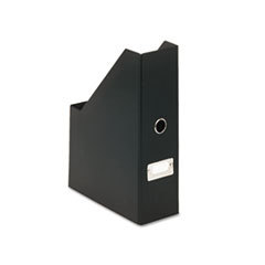 IDEASTREAM CONSUMER PRODUCTS Heavy-Duty Fiberboard Magazine File With Pvc Laminate  3 1/2 X 9 1/4 X 14  Black; UNIT OF MEASURE: EA