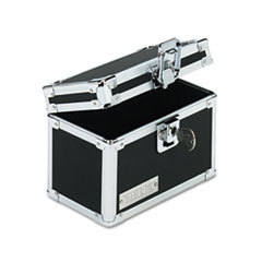 IDEASTREAM CONSUMER PRODUCTS Vaultz Locking Index Card File With Flip Top Holds 350 3 X 5 Cards  Black; UNIT OF MEASURE: EA