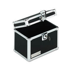 IDEASTREAM CONSUMER PRODUCTS Vaultz Locking Index Card File With Flip Top Holds 450 4 X 6 Cards  Black; UNIT OF MEASURE: EA