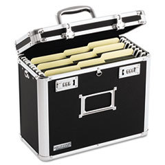 IDEASTREAM CONSUMER PRODUCTS Locking File Tote Storage Box  Letter  13-3/4 X 7-1/4 X 12-1/4  Black; UNIT OF MEASURE: EA
