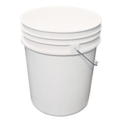 IMPACT PRODUCTS  LLC Utility Bucket  Polyethylene  5gal  White; UNIT OF MEASURE: EA