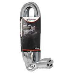 INNOVERA Indoor Heavy-Duty Extension Cord  9ft  Gray; UNIT OF MEASURE: EA