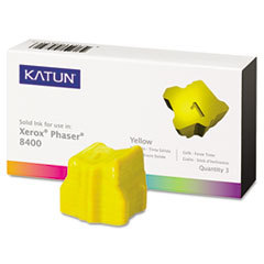 KATUN CORPORATION Kat38706 Phaser 8400 Compatible  108r00607 Solid Ink  3400 Yld  3/box  Yellow; UNIT OF MEASURE: BX
