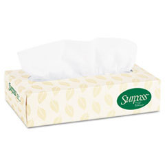 KIMBERLY CLARK Surpass 100% Recycled Fiber Facial Tissue  2-Ply  125/box  60 Boxes/carton; UNIT OF MEASURE: BX
