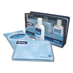 KIMBERLY CLARK Refresh Kit  Hand Sanitizer  Hand And Face Wipes  Facial Tissues  Pouch; UNIT OF MEASURE: KT