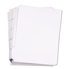 KLEER-FAX 80000 Series Blank Side Tab Dividers  5-Tab  Letter  White  Unpunched  5 Sets; UNIT OF MEASURE: BX