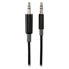 KENSINGTON Auxiliary Audio Cable  3.5mm  4 Ft.  Black; UNIT OF MEASURE: EA