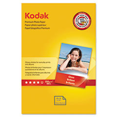 KODAK  EASTMAN  CO. Premium Photo Paper  8.5 Mil  Glossy  4 X 6  60 Sheets/pack; UNIT OF MEASURE: PG