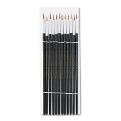 CHARLES LEONARD  INC Artist Brush  Size 2  Camel Hair  Round  12/pack; UNIT OF MEASURE: DZ