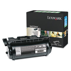 LEXMARK INT'L  INC. 64075ha Extra High-Yield Toner  21000 Page-Yield  Black; UNIT OF MEASURE: EA ETS NSN6590099