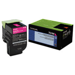 LEXMARK INT'L  INC. 70c10m0 Toner (lex-701m) 1000 Page-Yield  Magenta; UNIT OF MEASURE: EA