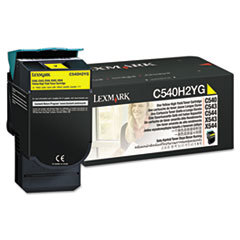 LEXMARK INT'L  INC. C540h2yg High-Yield Toner  2000 Page-Yield  Yellow; UNIT OF MEASURE: EA