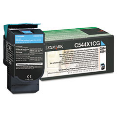 LEXMARK INT'L  INC. C544x1cg Extra High-Yield Toner  4000 Page-Yield  Cyan; UNIT OF MEASURE: EA