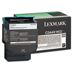 LEXMARK INT'L  INC. C544x1kg Extra High-Yield Toner  6000 Page-Yield  Black; UNIT OF MEASURE: EA