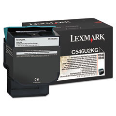 LEXMARK INT'L  INC. C546u2kg Extra High-Yield Toner  8 000 Page Yield  Black; UNIT OF MEASURE: EA