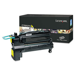 LEXMARK INT'L  INC. C792x2yg Extra High-Yield Toner  20 000 Page-Yield  Yellow; UNIT OF MEASURE: EA