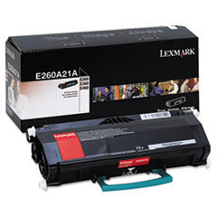 LEXMARK INT'L  INC. E260a21a Toner  3500 Page-Yield  Black; UNIT OF MEASURE: EA ETS NSN6419549