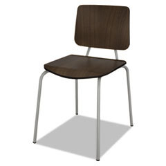 LINEA ITALIA Trento Line Sienna Stacking Wood Chair  Mocha  Stacks 6 High  2/carton; UNIT OF MEASURE: BX