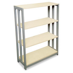 LINEA ITALIA Trento Line Bookcase  Three-Shelf  31-1/2w X 11-5/8d X 43-1/4h  Oatmeal; UNIT OF MEASURE: EA