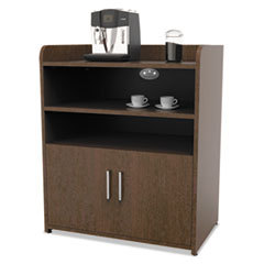 LINEA ITALIA Trento Line Storage/breakroom Cabinet  30w X 18 7/8d X 36 1/8h  Mocha; UNIT OF MEASURE: EA