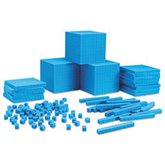 LEARNING RESOURCES Plastic Base Ten Class Set  15 1/2 X 11.4 X 4 1/2  Blue; UNIT OF MEASURE: EA