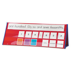 LEARNING RESOURCES Place Value Tabletop Pocket Chart With 210 Cards  17 Pockets  24 X 9 X 7; UNIT OF MEASURE: EA