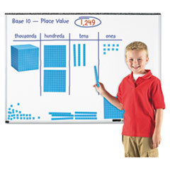 LEARNING RESOURCES Giant Magnetic Base Ten Set  6.75inl X 6.75inh  Blue; UNIT OF MEASURE: EA