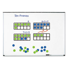 LEARNING RESOURCES Giant Magnetic Ten-Frame Set  12 1/4inl X 5inh  Blue/green; UNIT OF MEASURE: SE