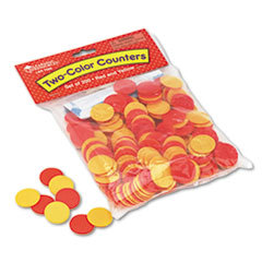 LEARNING RESOURCES Two-Color Counters  Math Manipulatives  For Grades K-6  200/set; UNIT OF MEASURE: SE