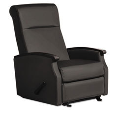 LA-Z-BOY CHAIR COMPANY Florin Collection Room Saver Recliner  Black Vinyl; UNIT OF MEASURE: EA