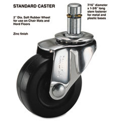 MASTER CASTER COMPANY Standard Casters  75 Lbs./caster  Rubber  C Stem  Soft  4/set; UNIT OF MEASURE: SE