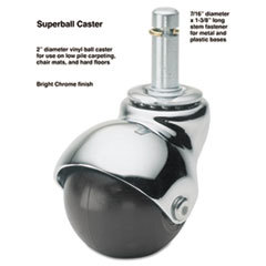 MASTER CASTER COMPANY Superball Casters  75 Lbs./caster  Vinyl  C Stem  Soft  4/set; UNIT OF MEASURE: SE